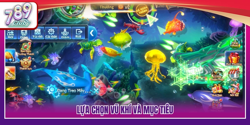 Chọn súng phù hợp và xác định cá cần bắn
